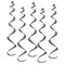 Party Central Club Pack of 30 Black Skull and Crossbones Pirate Spiral Streamers 24"